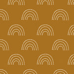 Kids Brown Orange Boho White Rainbow Removable Peel and Stick Wallpaper Pattern