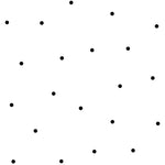 black polka dot pattern Removable Wall Decals on white background