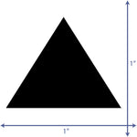 Triangle Decals (Black)