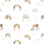 Cute Rainbow Stars Baby Kids Removable Peel and Stick Wallpaper Pattern