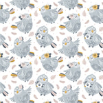 Boho Birdy Colorful Child Room Removable Peel and Stick Wallpaper Pattern
