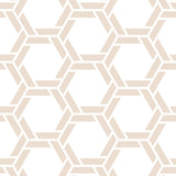 White Background Brown Beige Braided Geometric Pattern Elegant Peel and Stick Removable Wallpaper Pattern