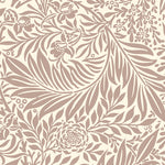Brown elegant leaves wallpaper peel and stick removable pattern