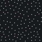 white confetti design on black background Removable Peel and Stick Wallpaper pattern