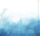 hand drawn blue expanse cloud mural Removable Peel and Stick Wallpaper 10x9