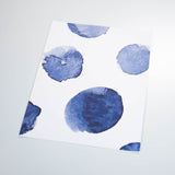 watercolor blue spots pattern on white background Removable Peel and Stick Wallpaper sample size