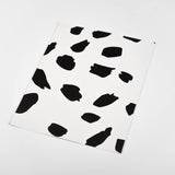 black Dalmatian pattern on white background Removable Peel and Stick Wallpaper sample size