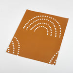 Kids Brown Orange Boho White Rainbow Removable Peel and Stick Wallpaper Sample Size
