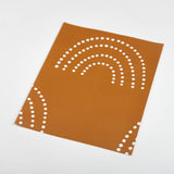 Kids Brown Orange Boho White Rainbow Removable Peel and Stick Wallpaper Sample Size