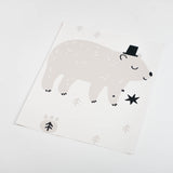 Sleepy Bear Removable Peel and Stick Wallpaper Sample Size