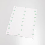 light grey blue colored dot stripe pattern on white background Removable Peel and Stick Wallpaper sample size