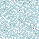 white and blue floral design pattern on light blue background Removable Peel and Stick Wallpaper