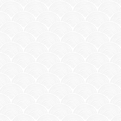grey curved lines design pattern on white background Removable Peel and Stick Wallpaper