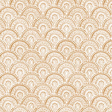 brown tan elegant shapes and lines design pattern on white background Removable Peel and Stick Wallpaper