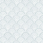 light blue elegant shapes and lines design pattern on white background Removable Peel and Stick Wallpaper