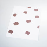 brown and tan colored spots design pattern on white background Removable Peel and Stick Wallpaper sample size
