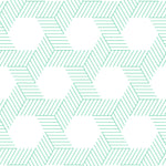 emerald green geometric lines and shapes geometric background Removable Peel and Stick Wallpaper