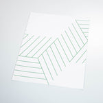 emerald green geometric lines and shapes geometric background Removable Peel and Stick Wallpaper sample size