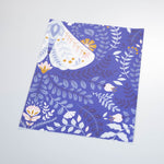 blue background with white butterflies peel and stick removable wallpaper sample size